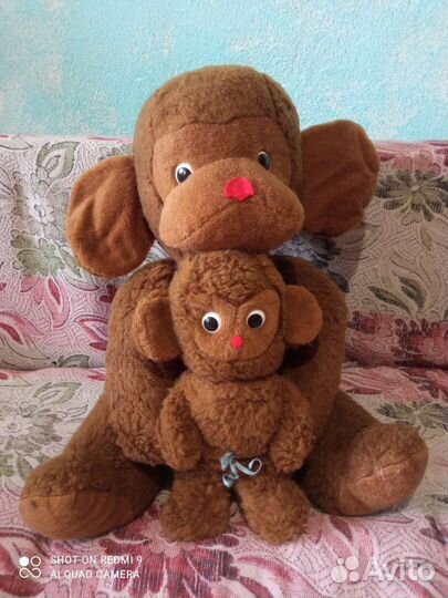 Обезьяна с малышом коллекционная, гдр, 70-80-е г