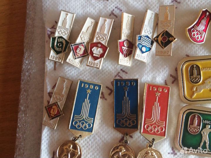 Значки СССР олимпиада 80