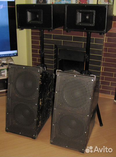 Колонки Frank Audio 2100W Рупоры Сабвуферы Стойки