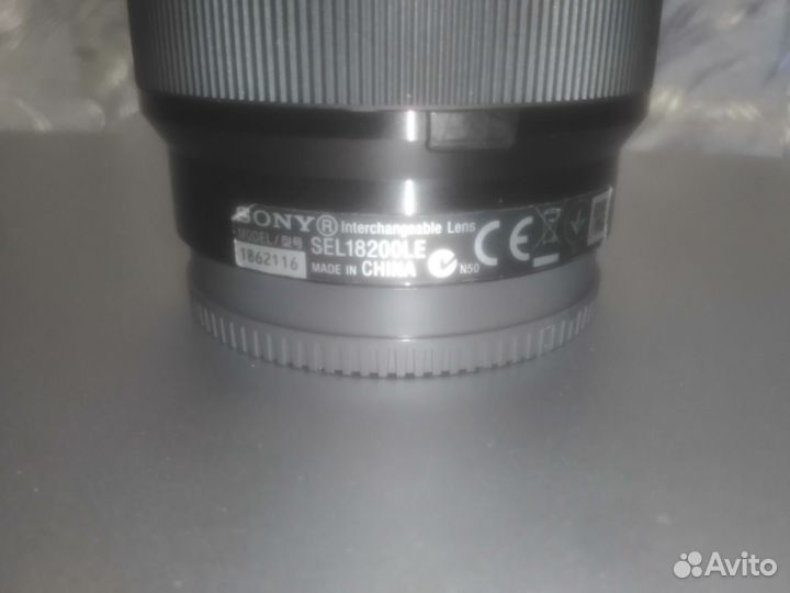 Объектив sony e sel 18 200 3.5-6.3