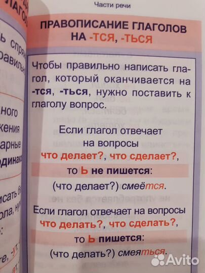 Русский язык курс начальной школы в таблицах