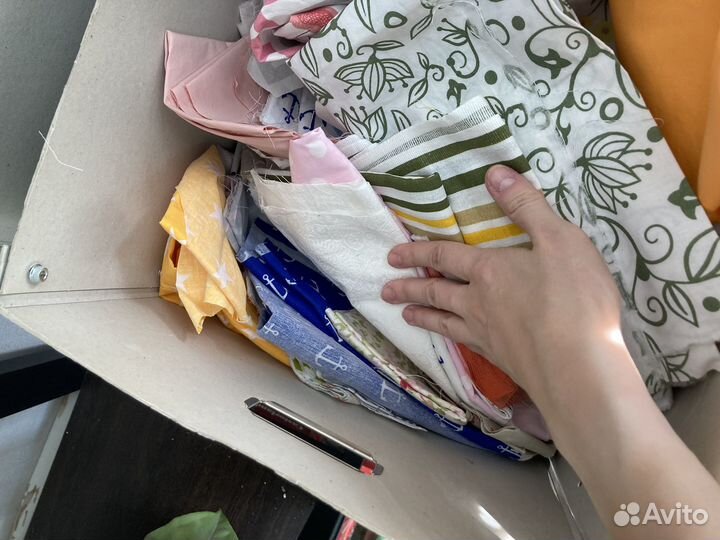 Лоскуты ткани для рукоделия