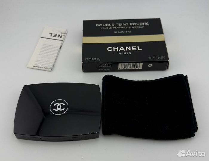 Chanel пудра 51 lumiere винтаж
