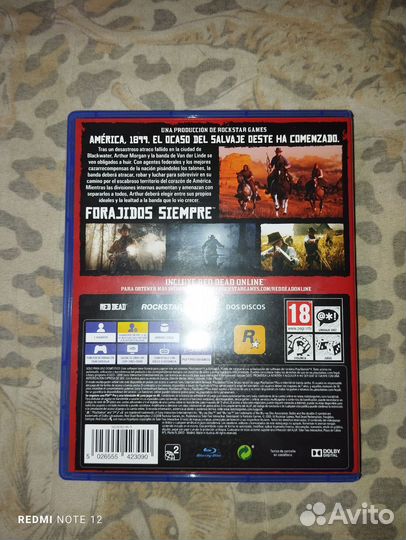 Диск Red Dead Redemption 2 в отличном состоянии