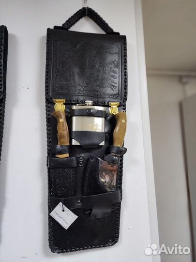 Набор шампуров в кожаном чехле Беркут 1