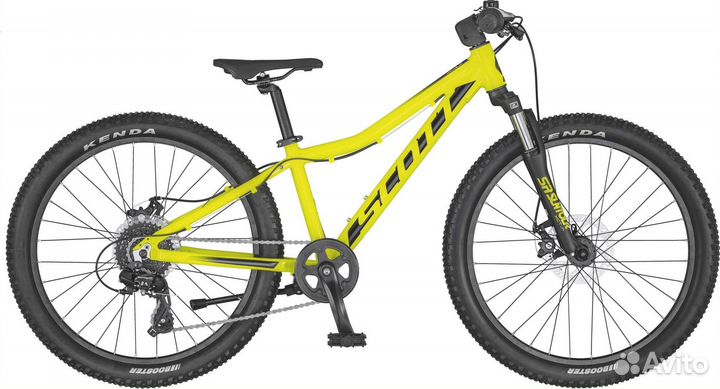 Велосипед Scott Scale 24 Disc (2020) Yellow-Black