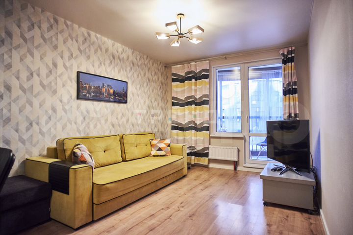 1-к. апартаменты, 53,9 м², 1/6 эт.