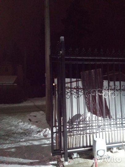 Откатные ворота с автоматикой