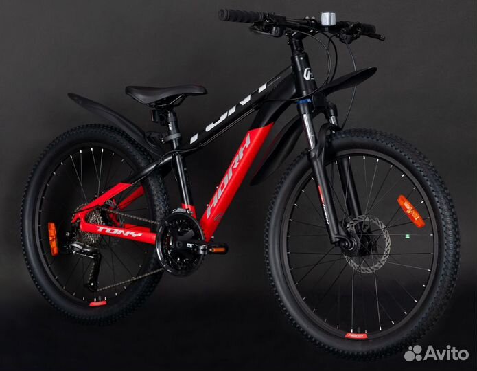Велосипед horh tony tyhd 4.4 24 (2023) Black-Red M