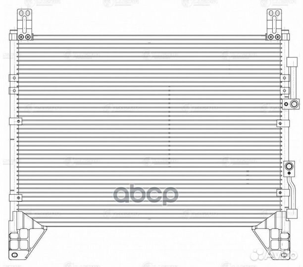 Радиатор кондиц. для а/м SsangYong Rexton II (0