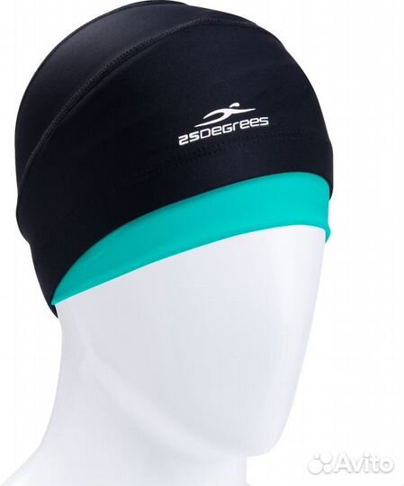 Шапочка для плавания Duplo Black/Aquamarine