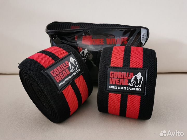 Новые коленные бинты Gorilla Wear