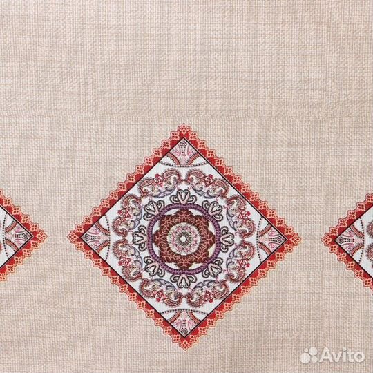 Клеёнка столовая на ткани «Цветочный мотив», рулон