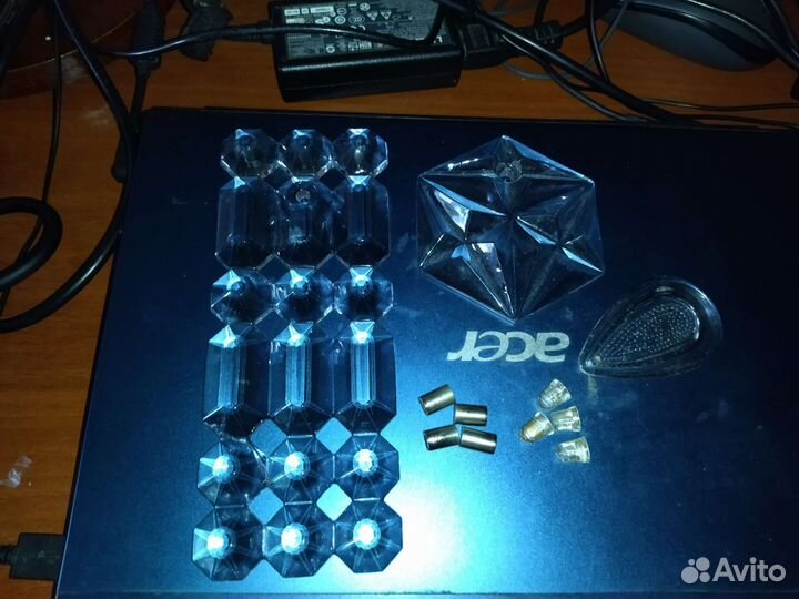 Подвески и гайки для хрустальных люстр СССР