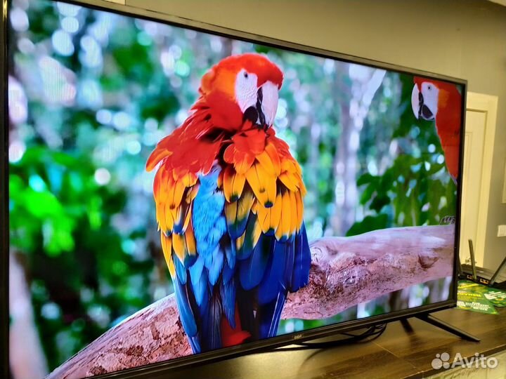 Огромный яркий тонкий BBK, SMART TV, Wi Fi, 50