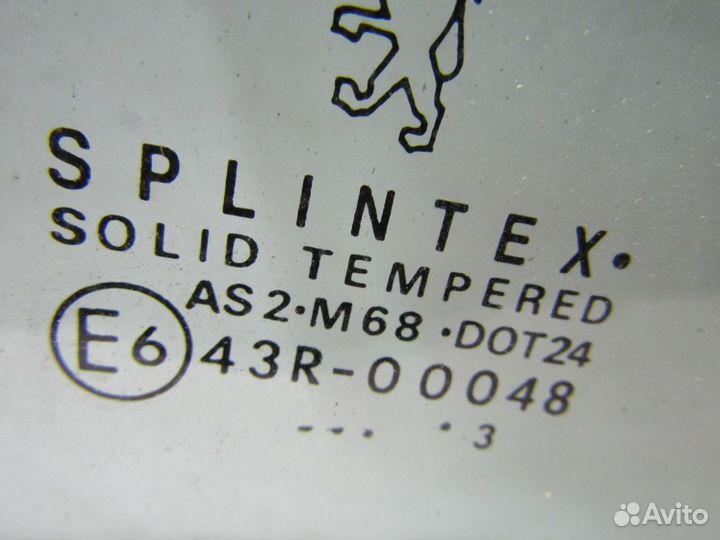 Стекло двери передней Прав. Пежо 307 2003г 2л