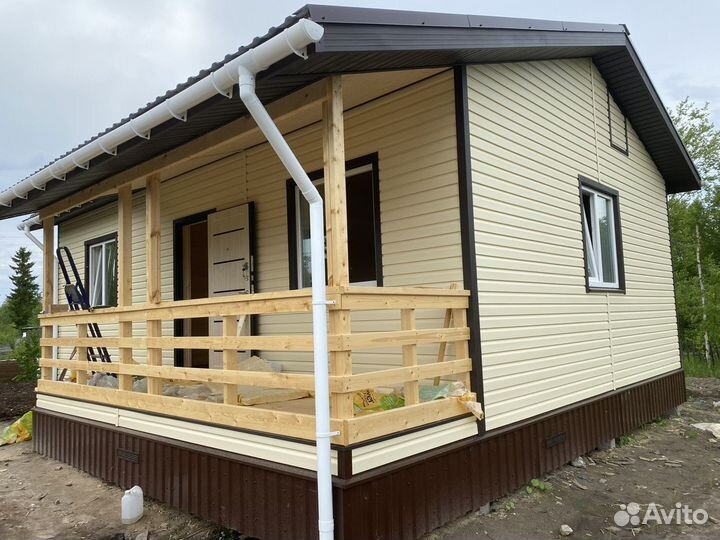 Каркасный дом под ключ 6х8, 6х9