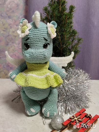 Дракончик вязаная игрушка