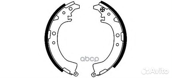 Колодки тормозные барабанные, задние K2333 Kash