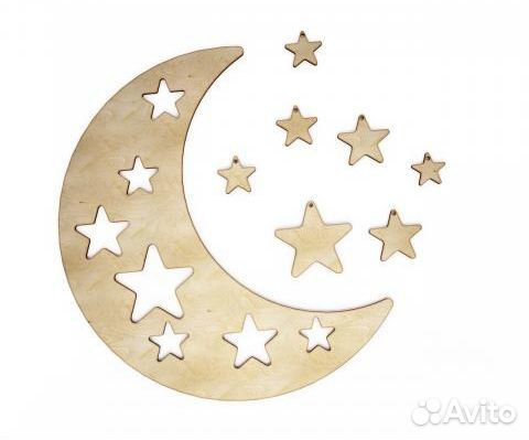 Луна со звездами