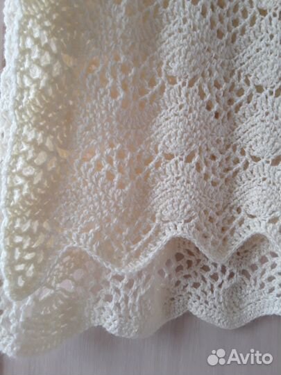 Палантин шарф накидка вязаный ручная работа