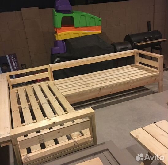 Лавка скамейка стол уличная мебель обеденная групп