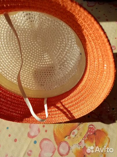 Шляпа плетёная на 4-5лет