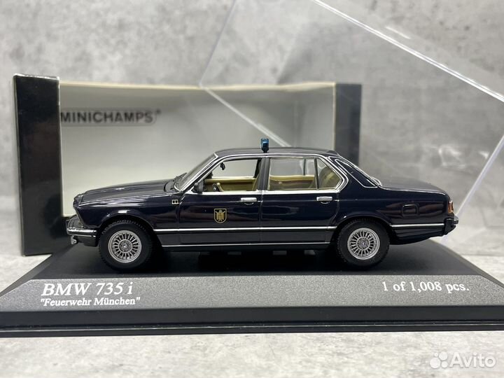 Редчайшая модель Bmw 7er 735i E23 Minichamps 1:43