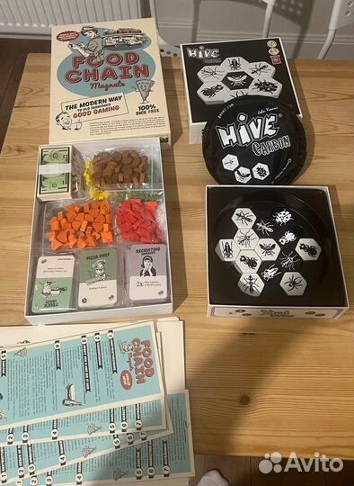 Настольные игры: Hive, Food chain magnate