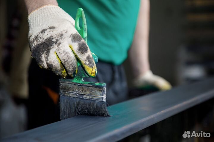 Шлифовка и покраска дерева/пиломатериалов
