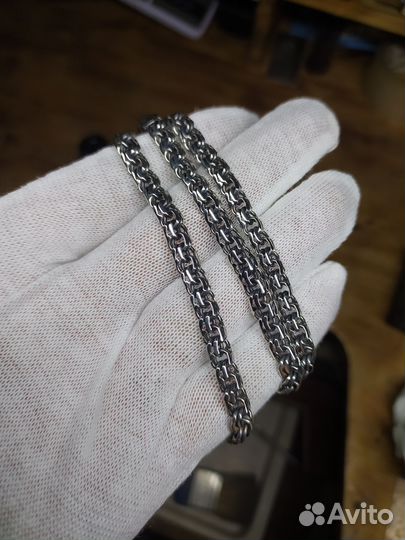 Серебряная цепь бисмарк 36 гр
