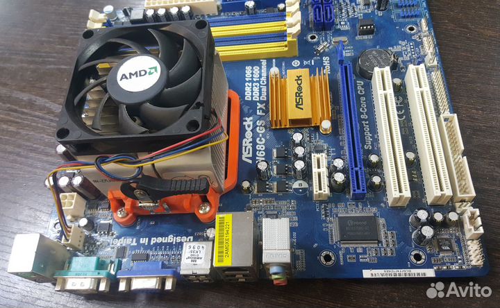 Комплект материнка ASRock AM3+ & CPU Phenom X6