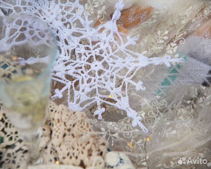 Новогодние шары и снежинки ручной работы