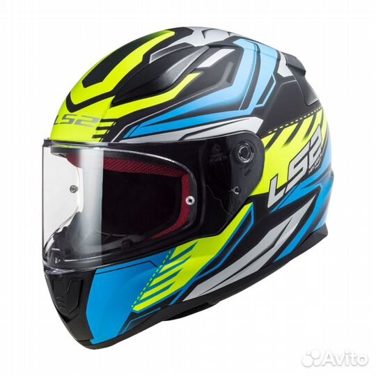 LS2 Мотошлем интеграл FF353 rapid gale черно-сине
