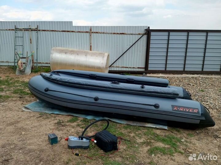 Лодка X-River с мотором tarpon