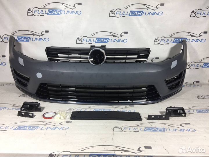 Передний бампер Volkswagen Golf 7 стиль R R20