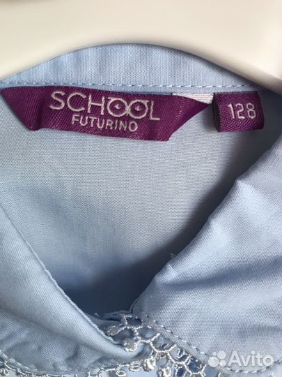 Рубашка школьная для девочки 128