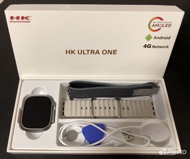 Смарт часы HK ultra ONE: Android, 4G/Wi-Fi, Камера