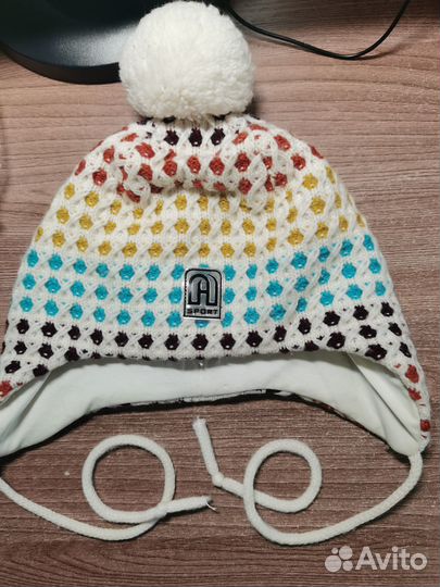 Шапка зимняя для девочки 52 54