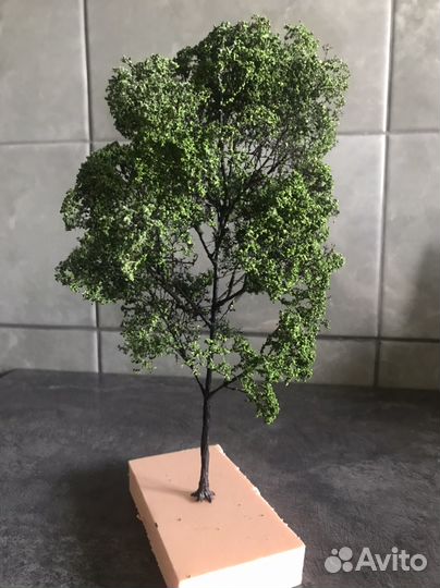 1/87 дерево для ж/д макета