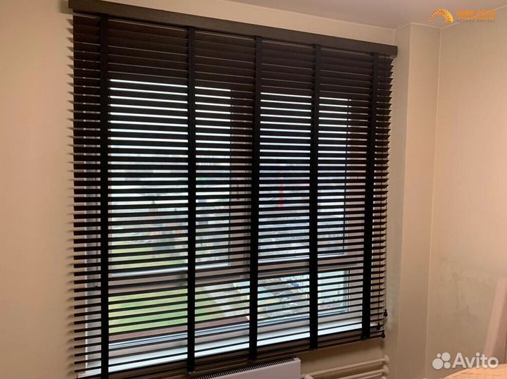 Деревянные жалюзи производство и монтаж