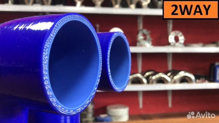 Патрубок силиконовый 57мм 90 градусов