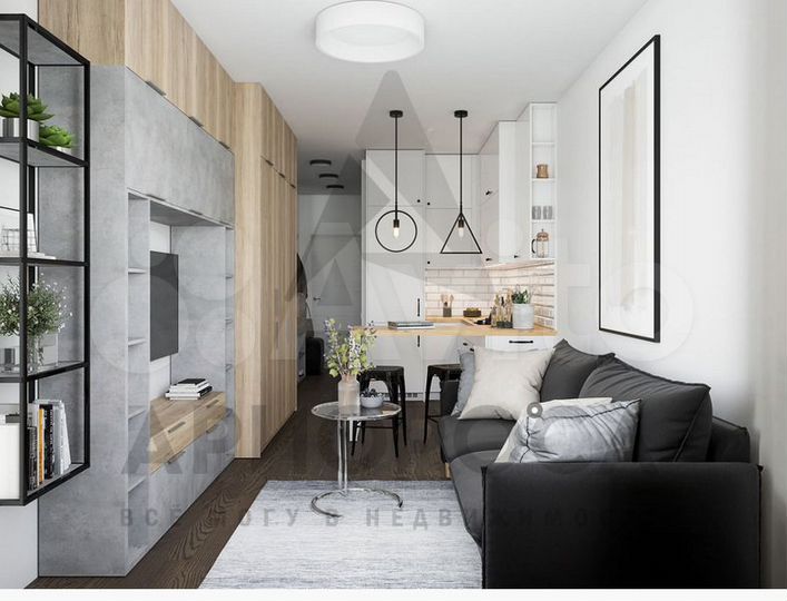 Квартира-студия, 28,7 м², 15/19 эт.