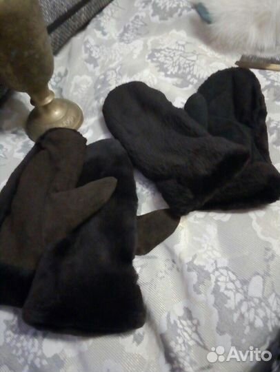 Варежки норка, песец, бобр