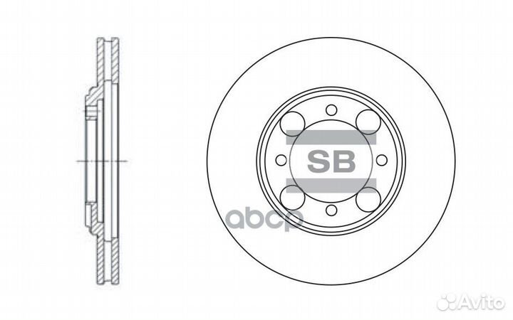 Диск тормозной (51712-28300 51712-28350) перед