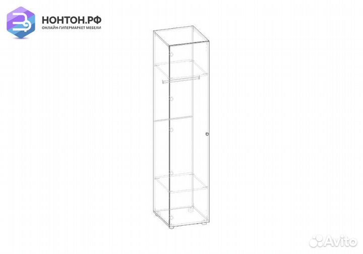 Пенал Мийа-3А ясень шимо светлый