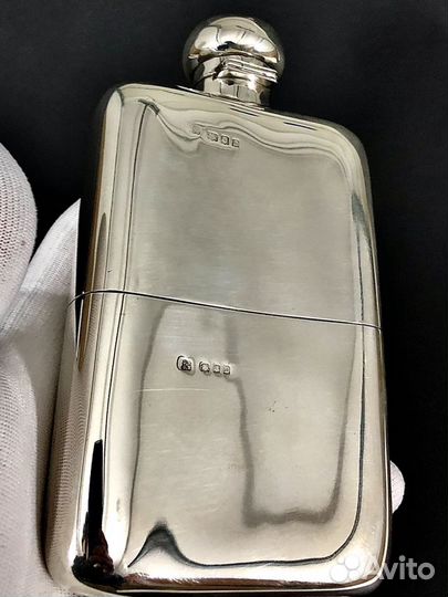Фляжка 410 гр антик серебро 1918 год