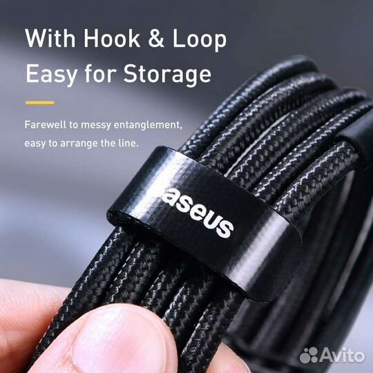 Кабель Baseus Type-C 60W 0,5м