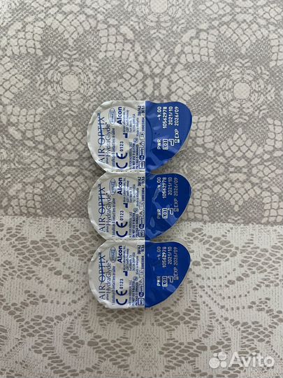 Линзы контактные air optix -4.00