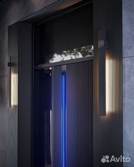 Входная дверь премиум с вставками из стелка